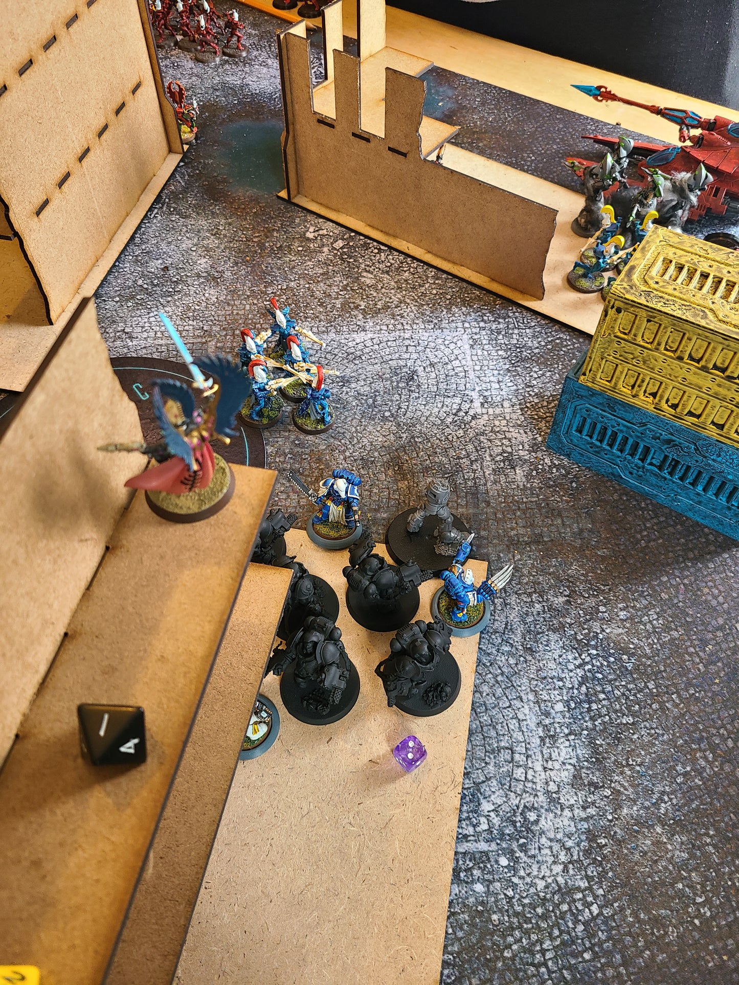 Wood Ruins Collapsible With Footprints Included Compatible With WTC (set3)