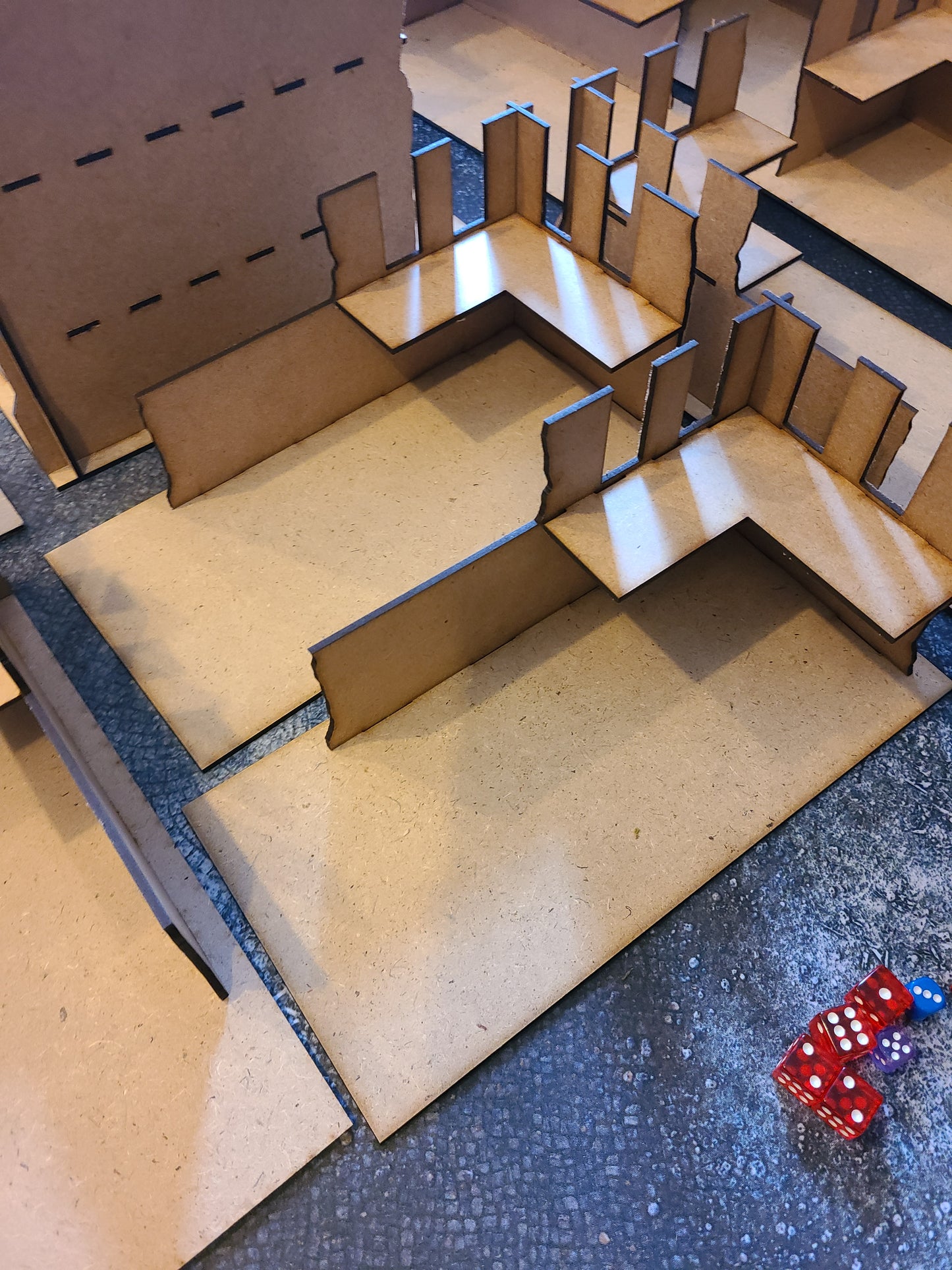 Wood Ruins Collapsible With Footprints Included Compatible With WTC (set3)