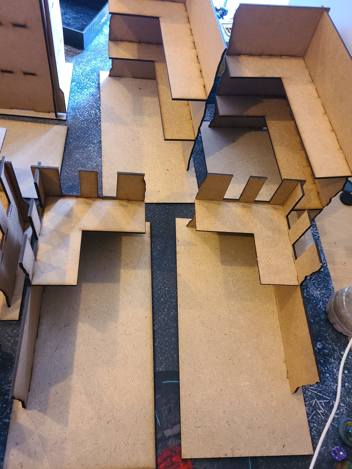 Wood Ruins Collapsible With Footprints Included Compatible With WTC (set3)