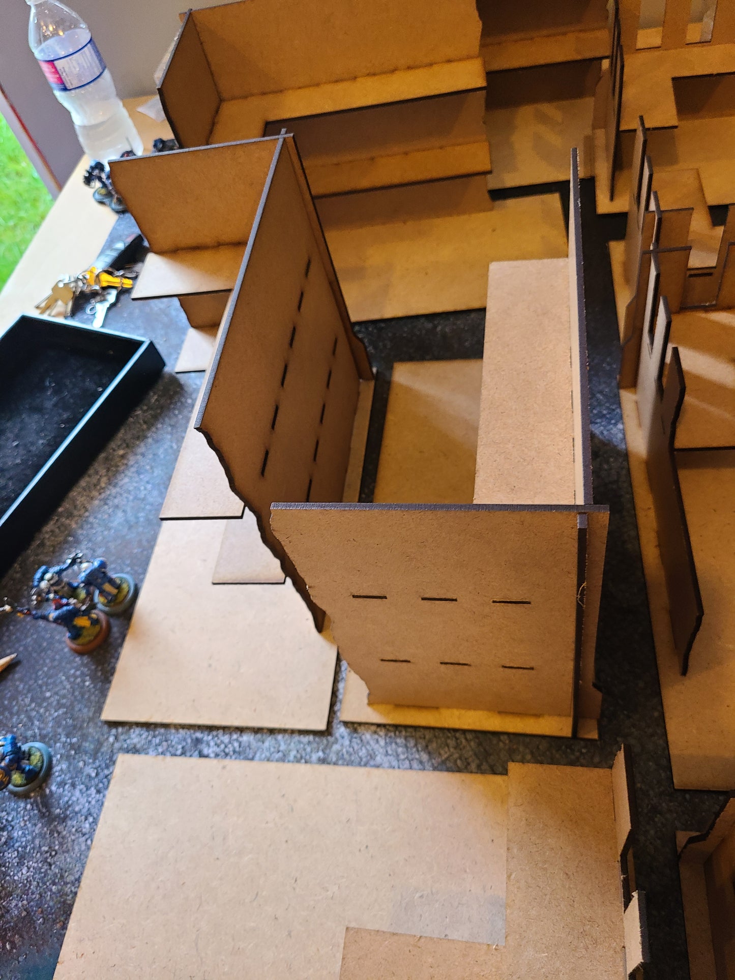 Wood Ruins Collapsible With Footprints Included Compatible With WTC (set3)
