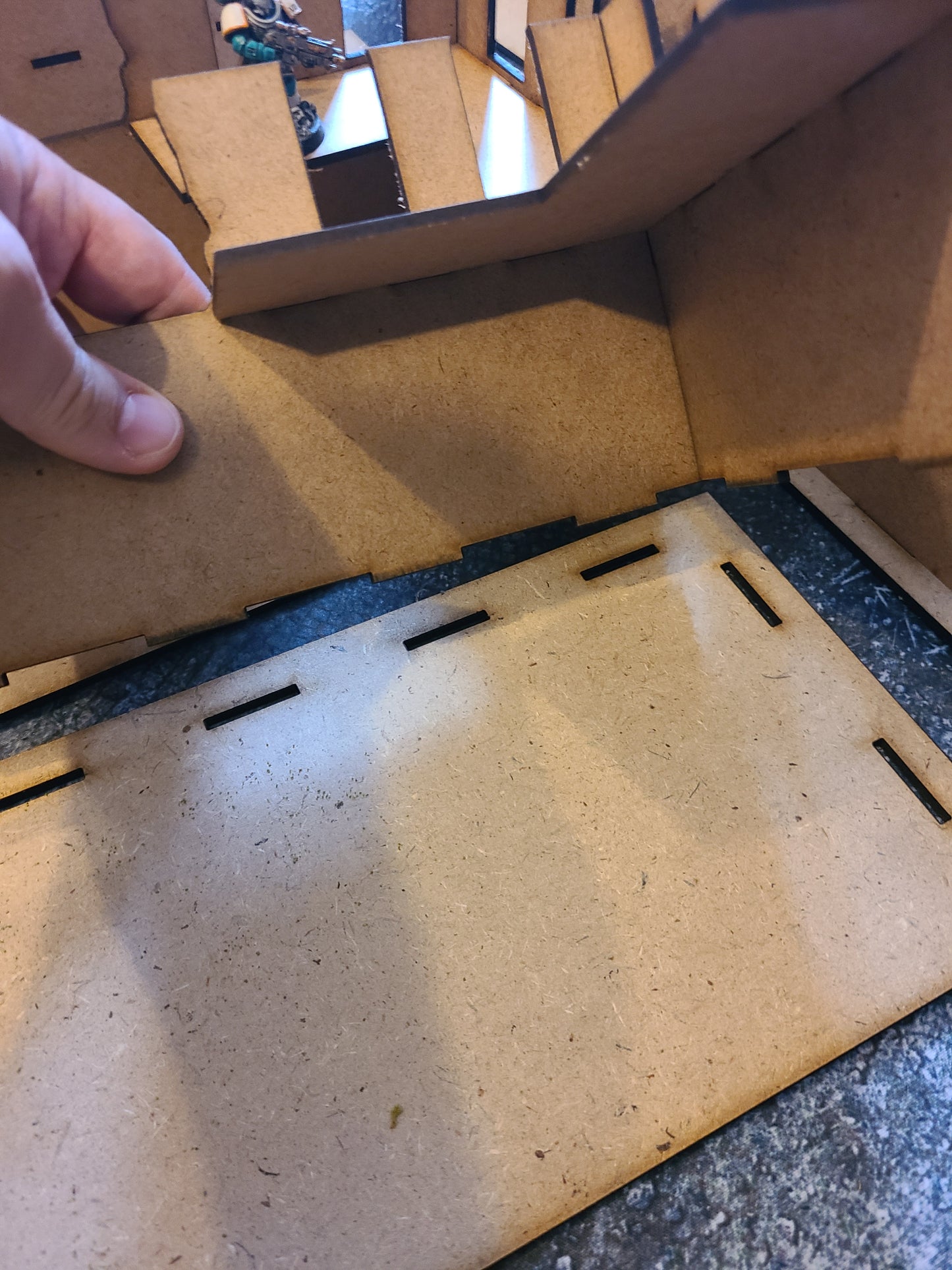 Wood Ruins Collapsible With Footprints Included Compatible With WTC (set3)