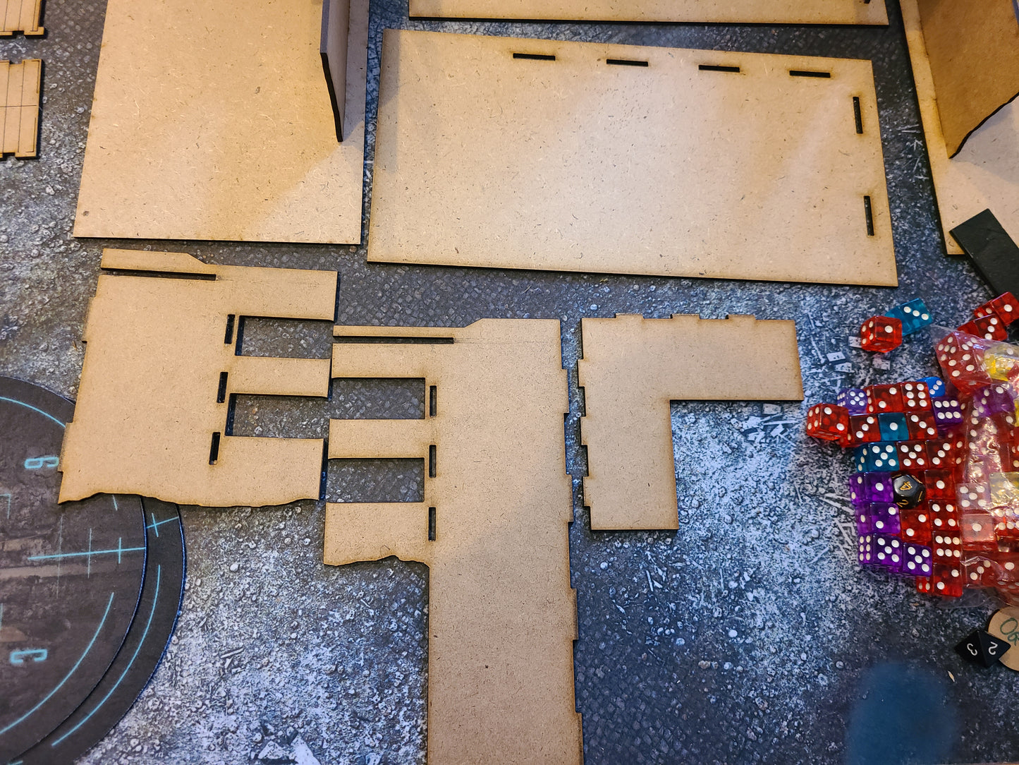 Wood Ruins Collapsible With Footprints Included Compatible With WTC (set3)