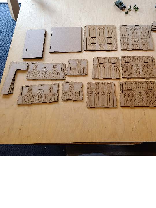 Wood Ruins Terrain Scenery Compatible With ITC (set 2)