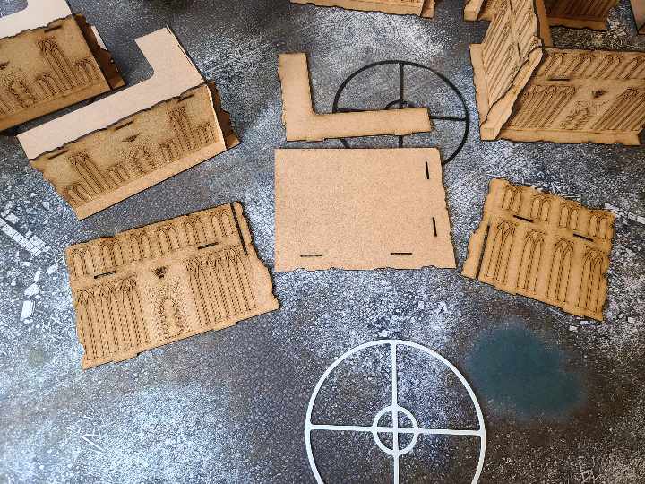 Wood Ruins Terrain Scenery Compatible With ITC (set 2)