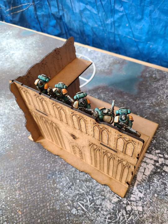 Wood Ruins Terrain Scenery Compatible With ITC (set 2)