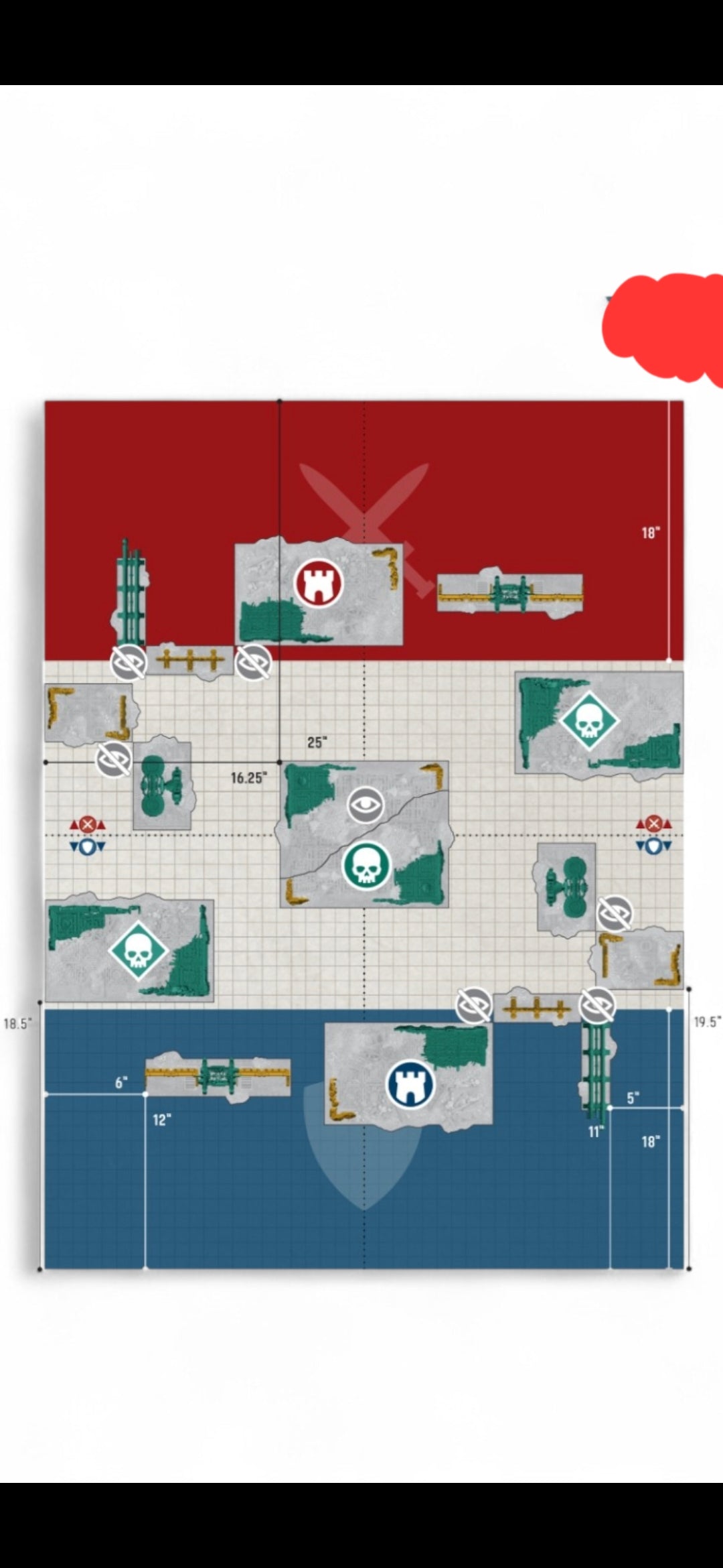 11th edition WH40K Terrain Footprints Area Terrain Templates