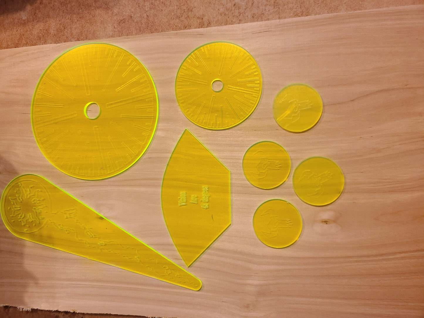 Neon Fluorescent old world templates