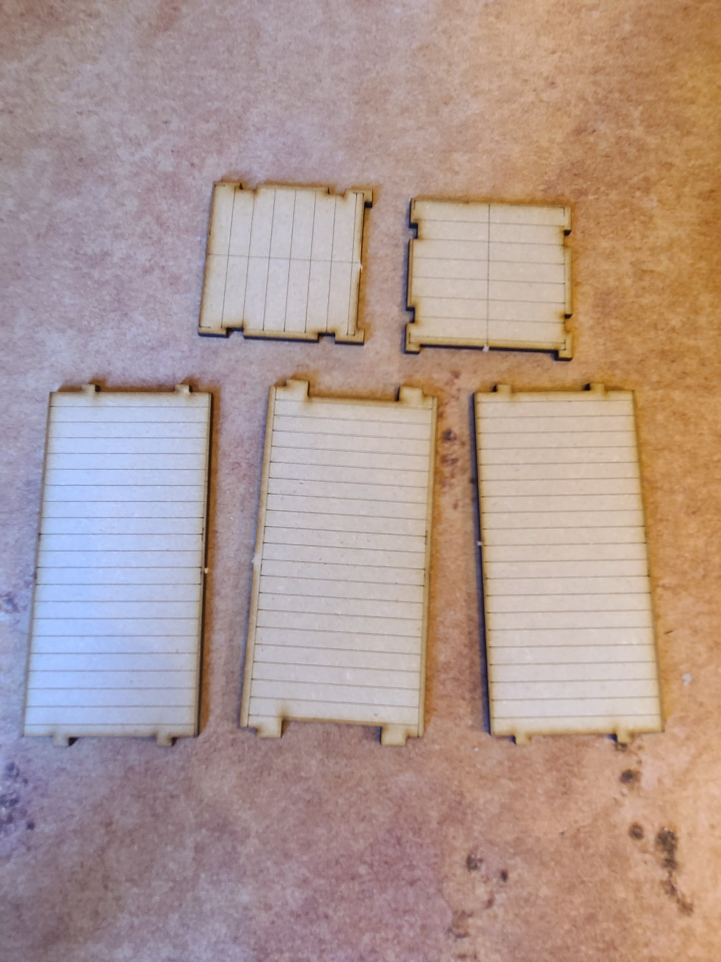 Wood Terrain Scenery Ruins Compatible With WTC (set 1)