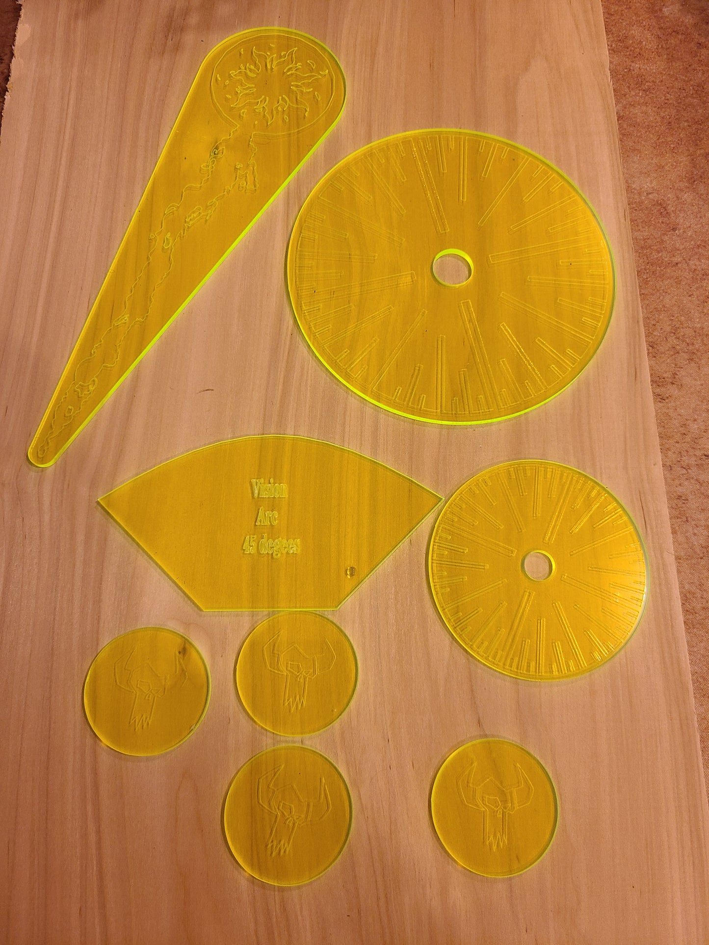 Neon Fluorescent old world templates