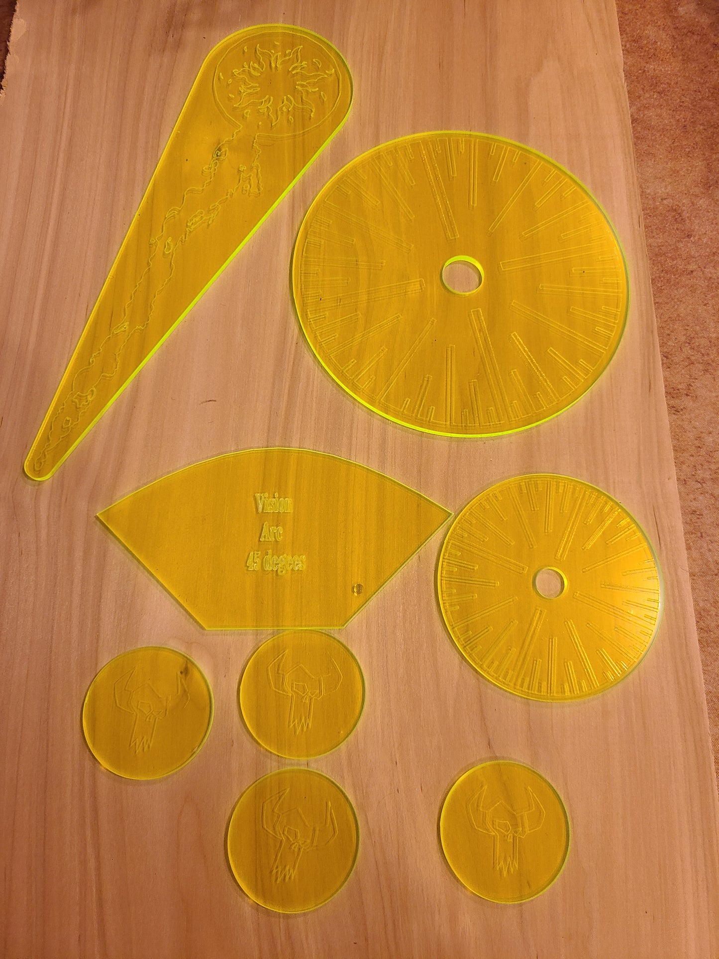 Neon Fluorescent old world templates
