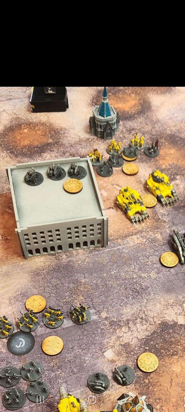 Epic Square Buildings x2 Terrain Scenery for 8mm gaming