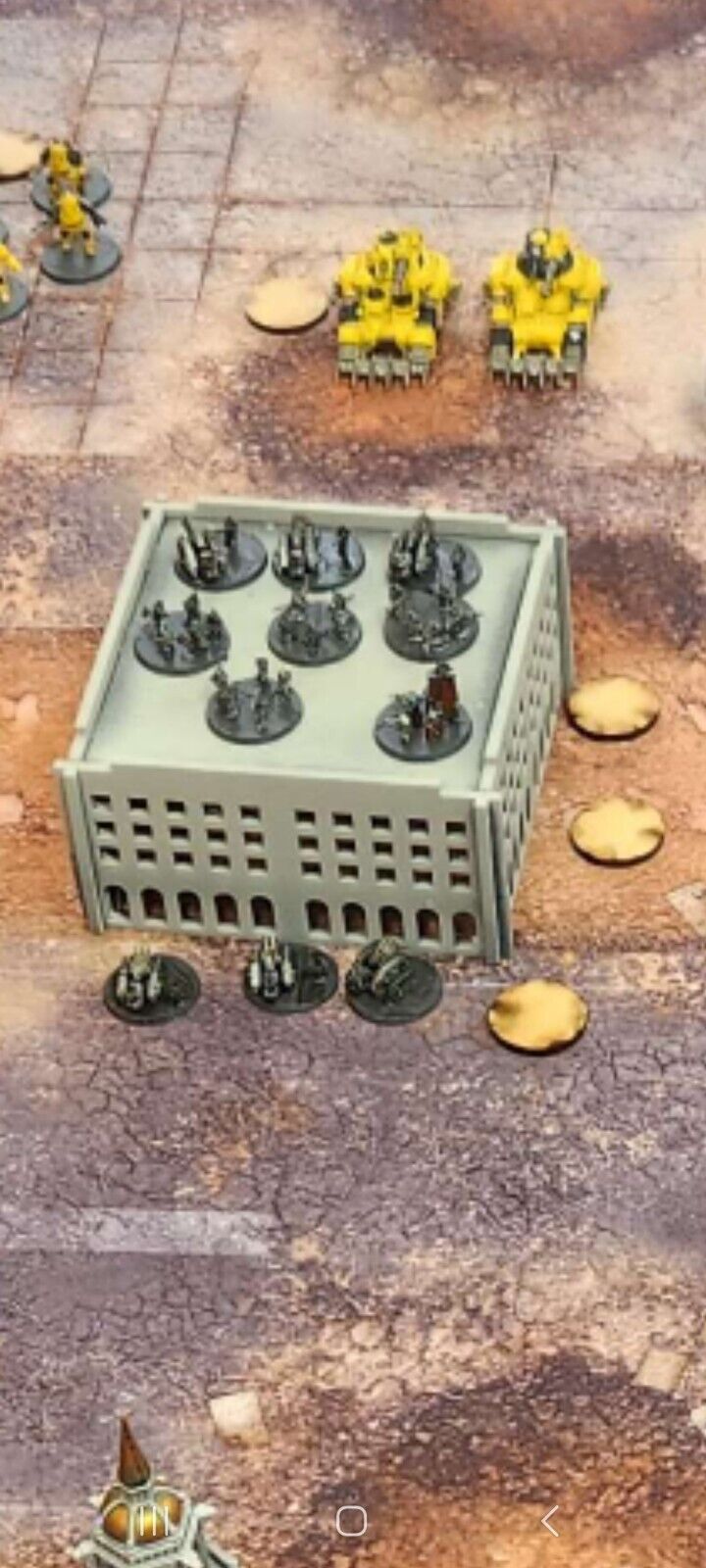 Epic Square Buildings x2 Terrain Scenery for 8mm gaming