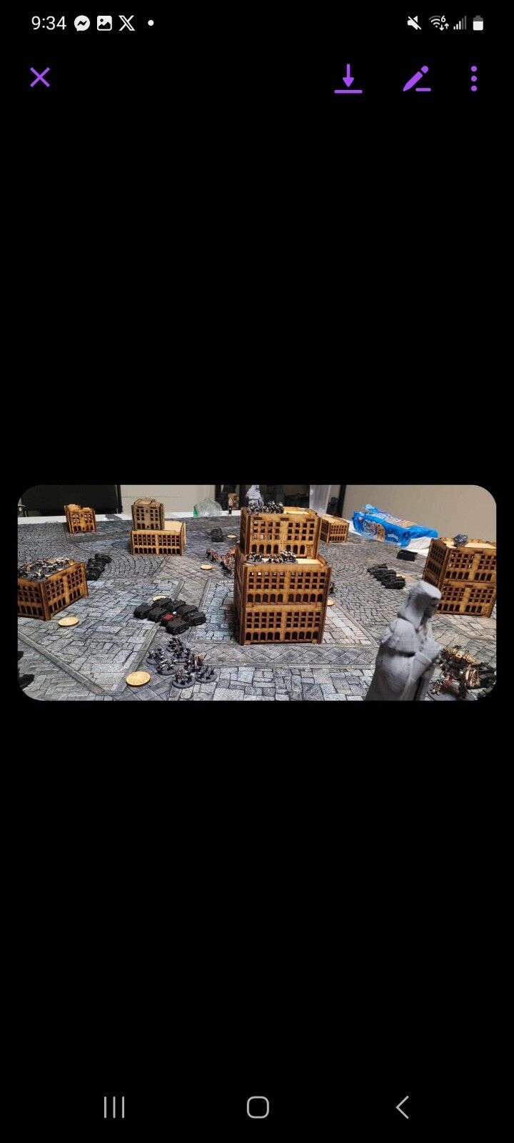 Epic Square Buildings x2 Terrain Scenery for 8mm gaming