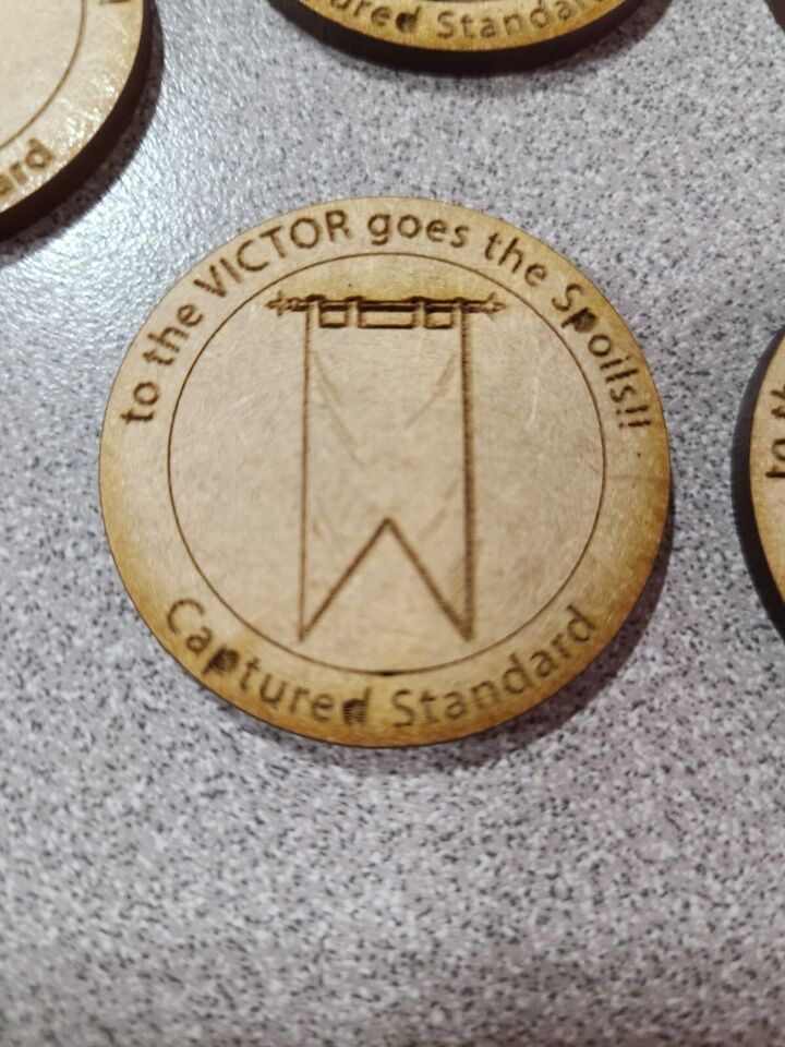 Vision Arc Template & 8 Captured Standard Tokens For The Old World