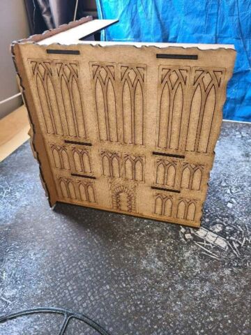 Wood Laser cut Large Ruin only from set 2