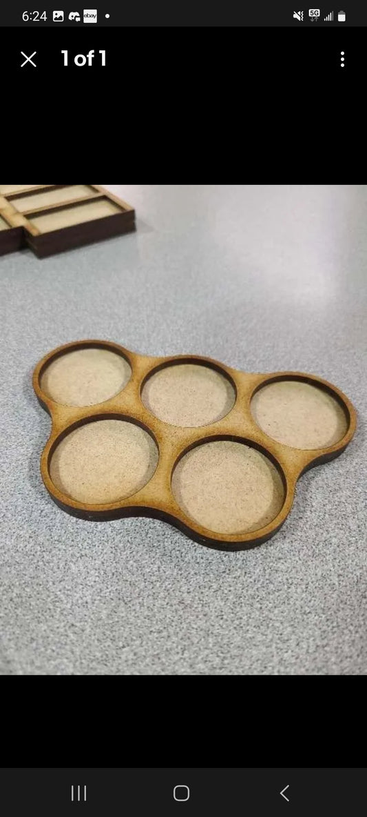 32mm Round wood Movement Tray's