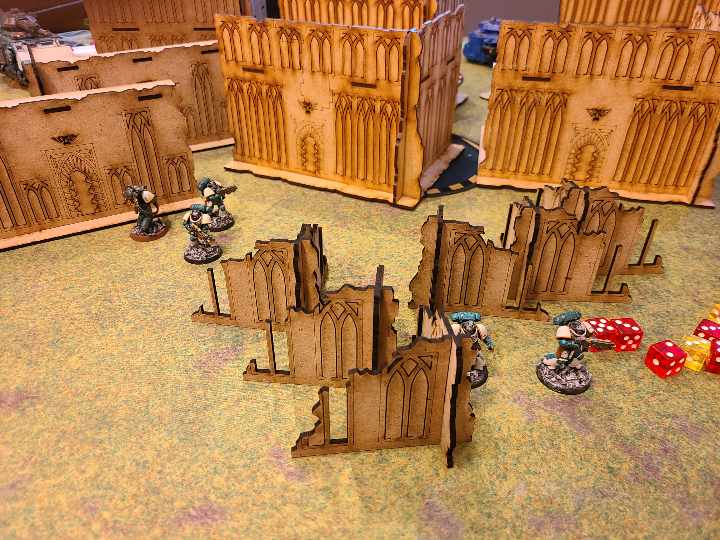Wood Ruins Terrain Scenery Compatible With ITC  (set 2)
