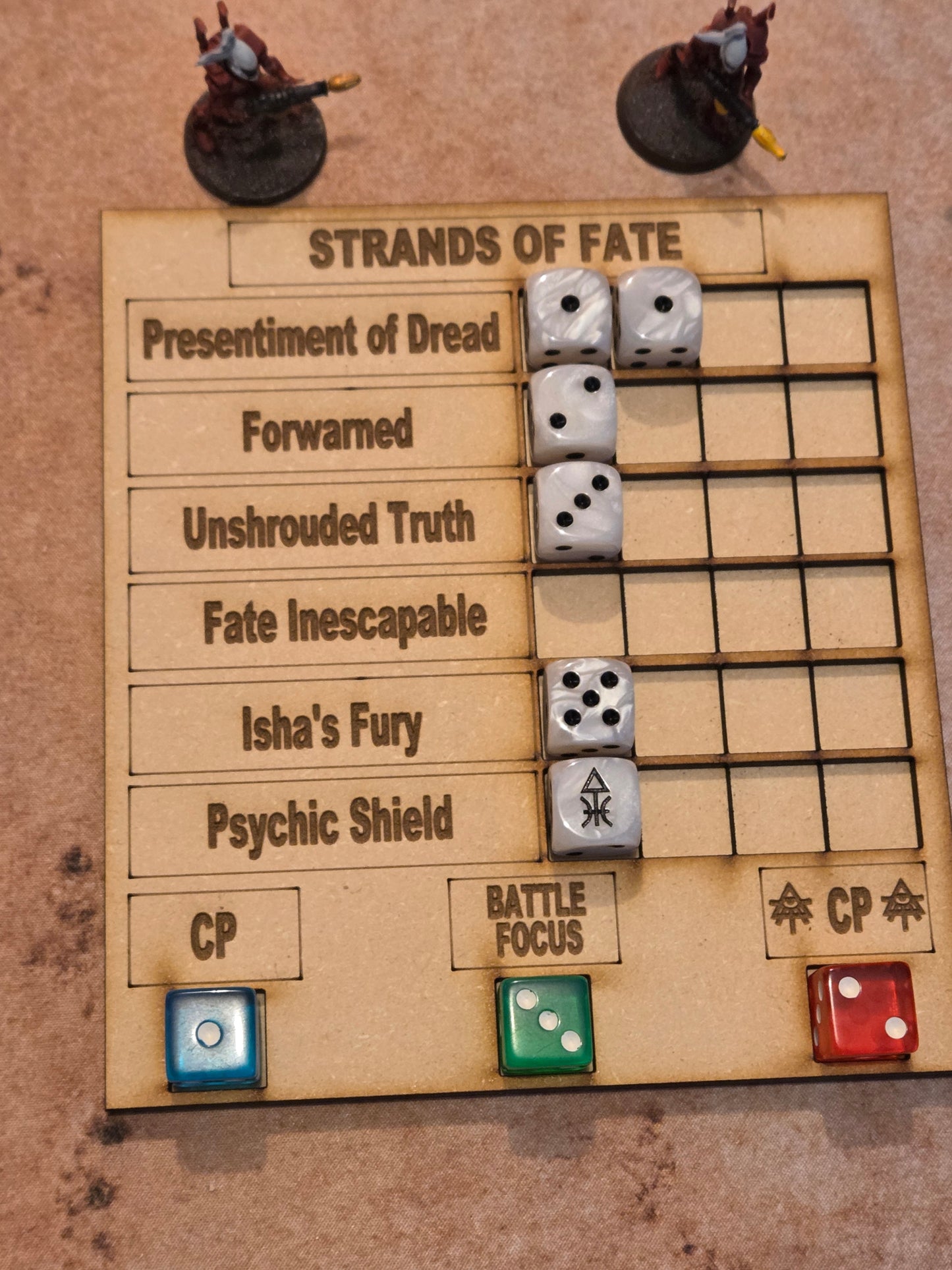 Strands of Fate Tracker, 16mm dice