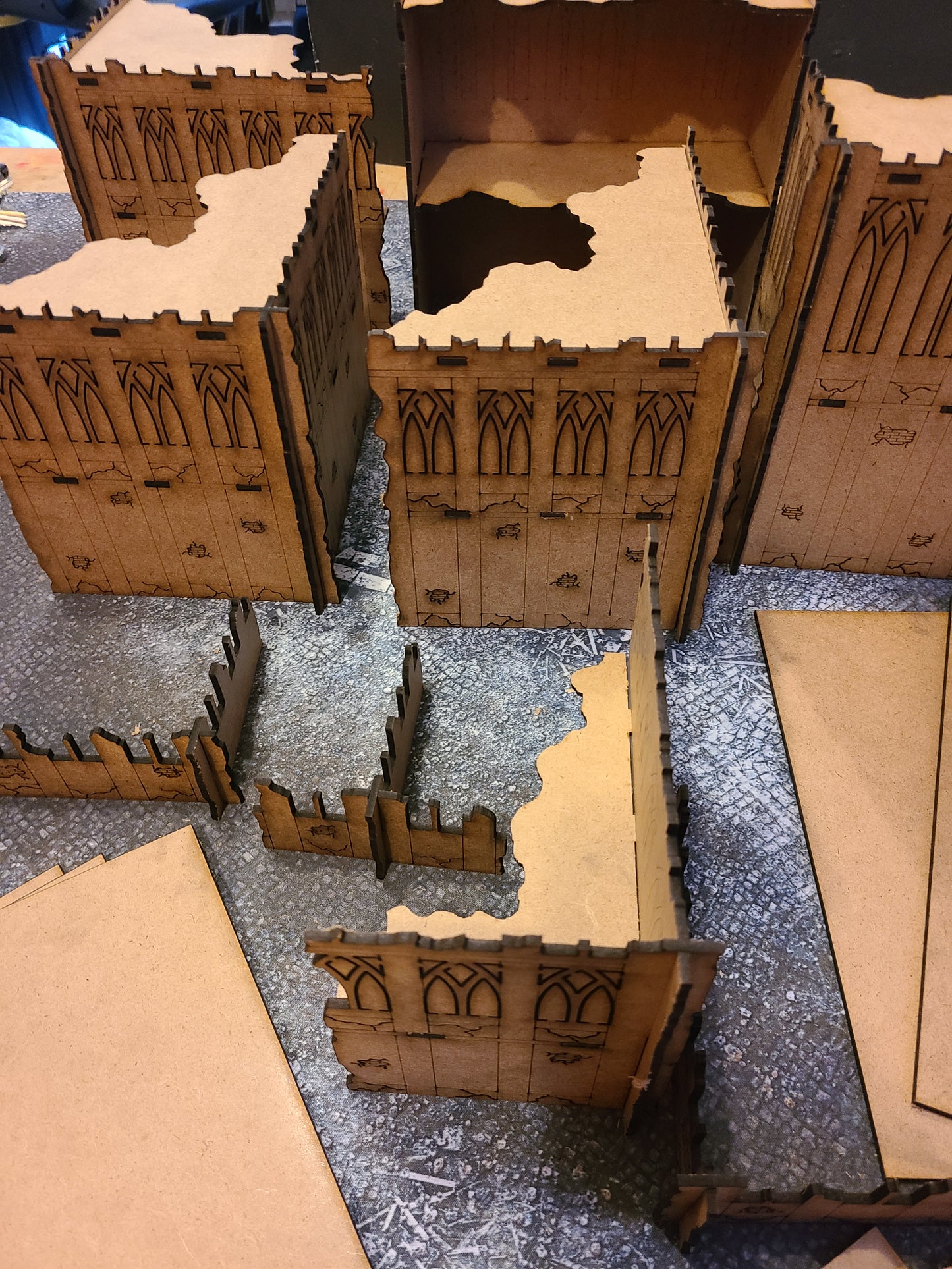 Pariah Nexus Terrain Tournament Laser Cut Ruins Detailed Set (set4.1)