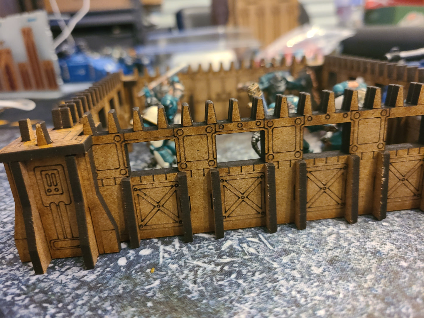 Hardboard Wood Stockades, wall sections