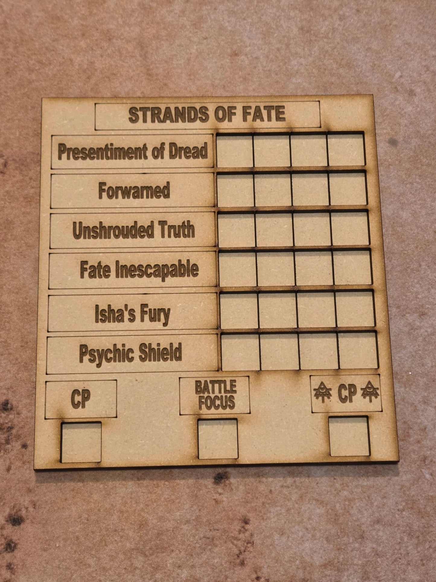 Strands of Fate Tracker, 16mm dice