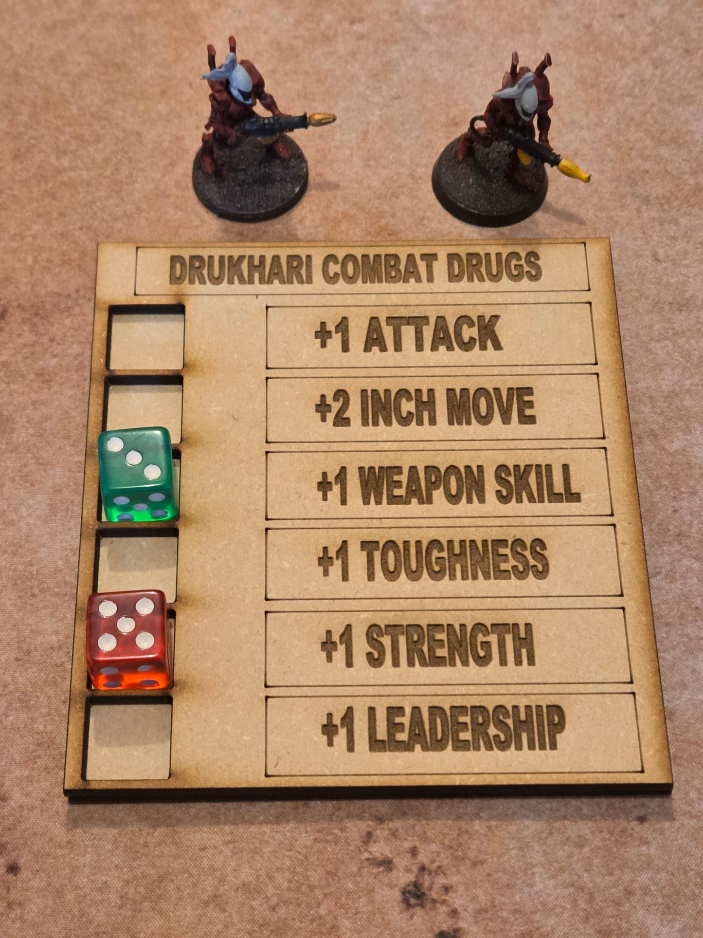 Combat Drug Tracker for 16MM Dice
