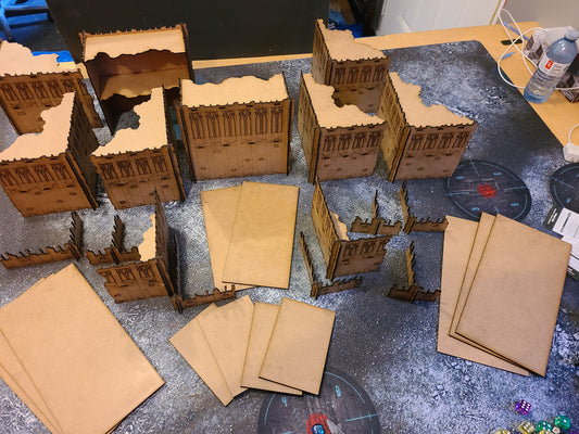 Pariah Nexus Terrain Tournament Laser Cut Ruins Detailed Set (set4.1)