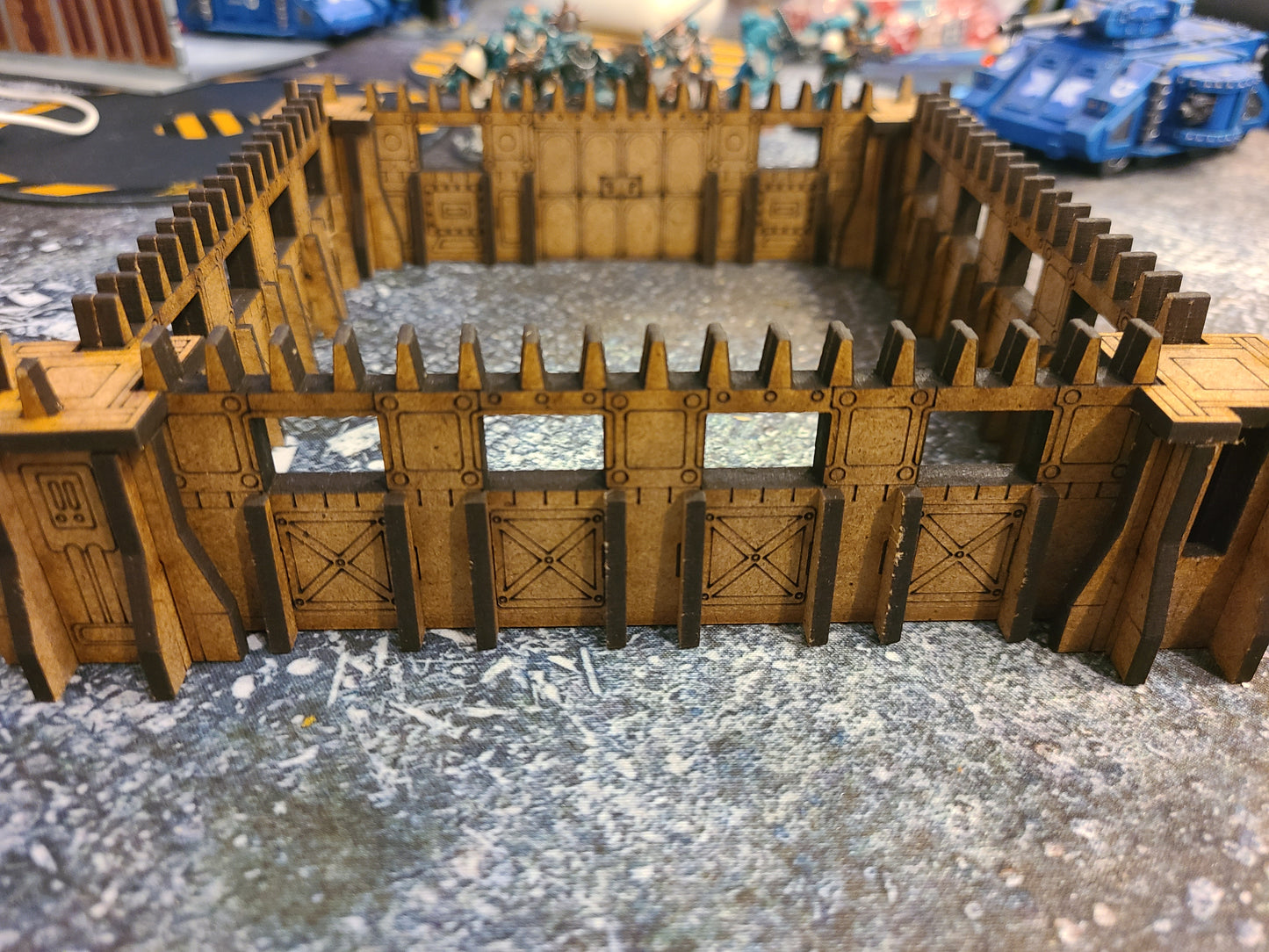 Hardboard Wood Stockades, wall sections
