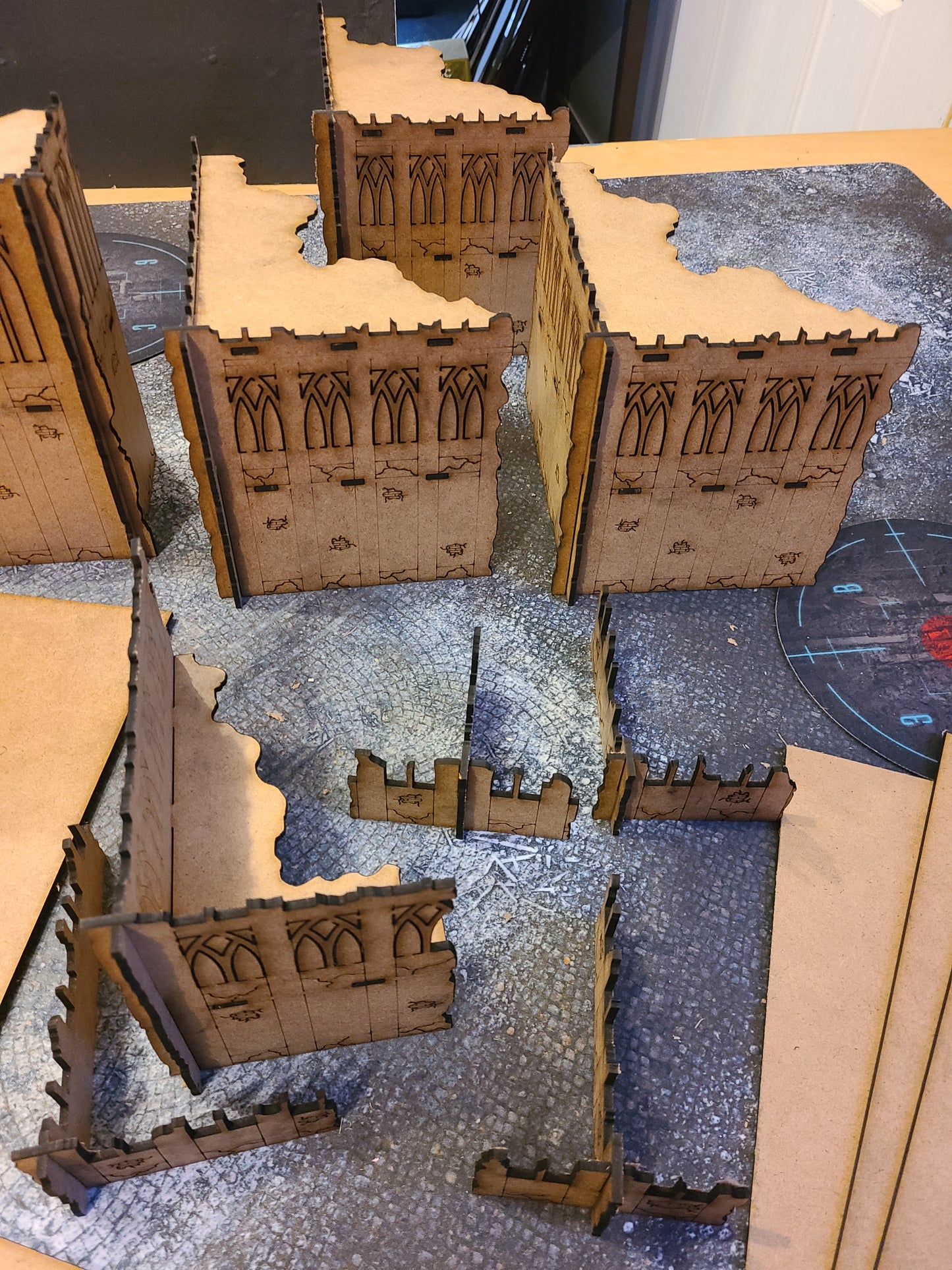 Pariah Nexus Terrain Tournament Laser Cut Ruins Detailed Set (set4.1)