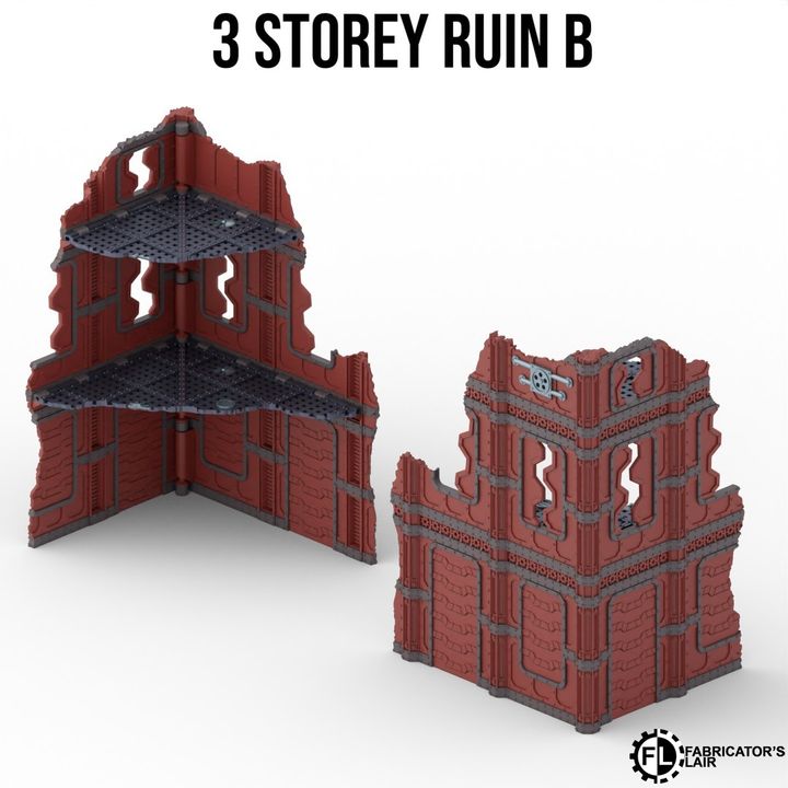 11th edition Industrial Ruins Terrain set