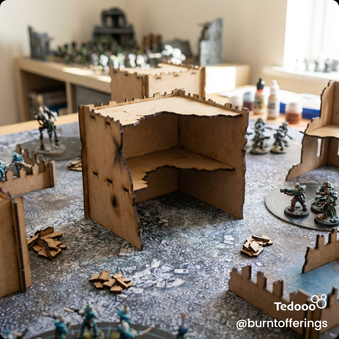 Pariah Nexus/Chapter Approved Tournament Laser Cut Terrain (set 4)
