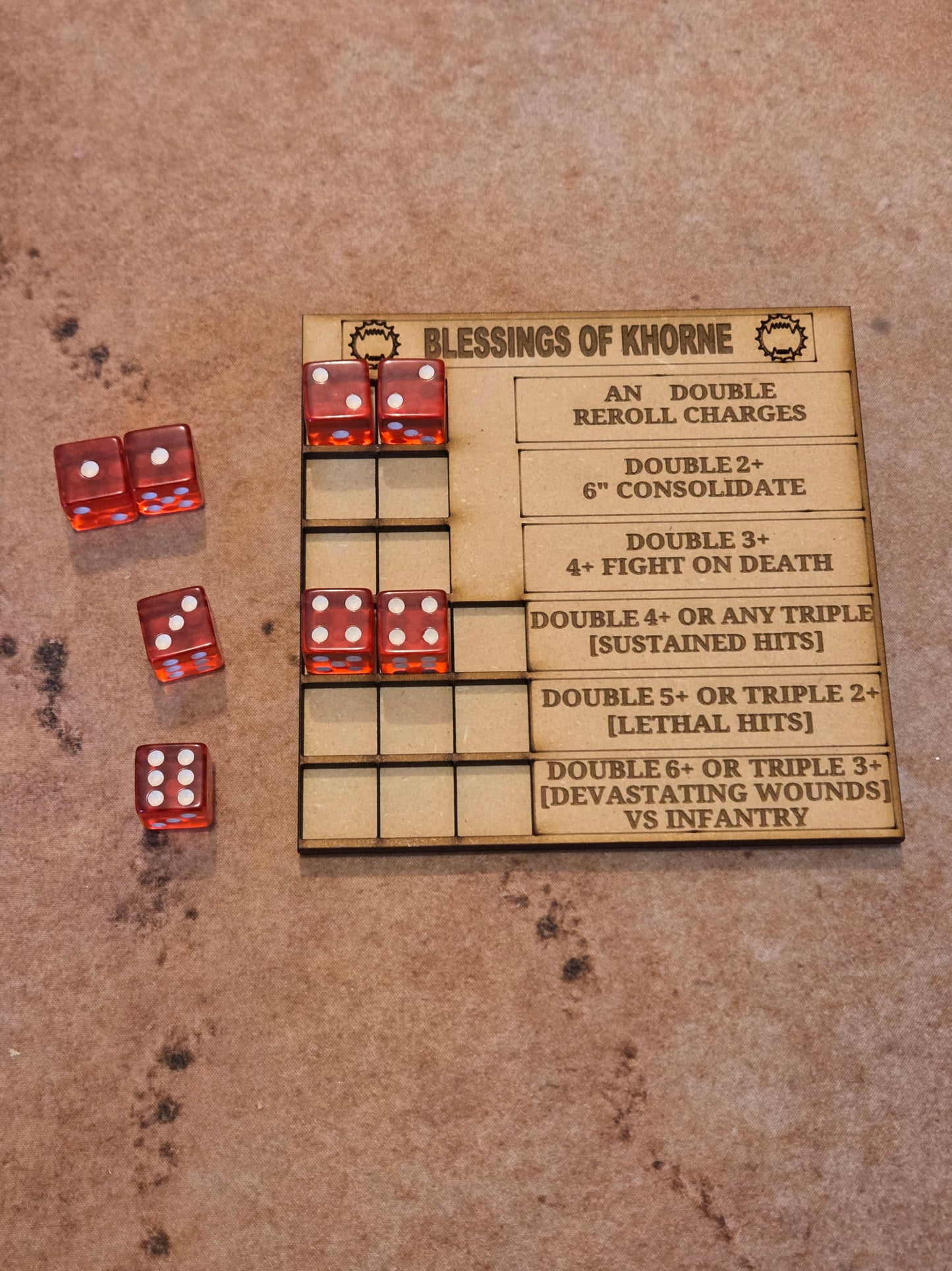 Blessing Tracker, 16mm dice