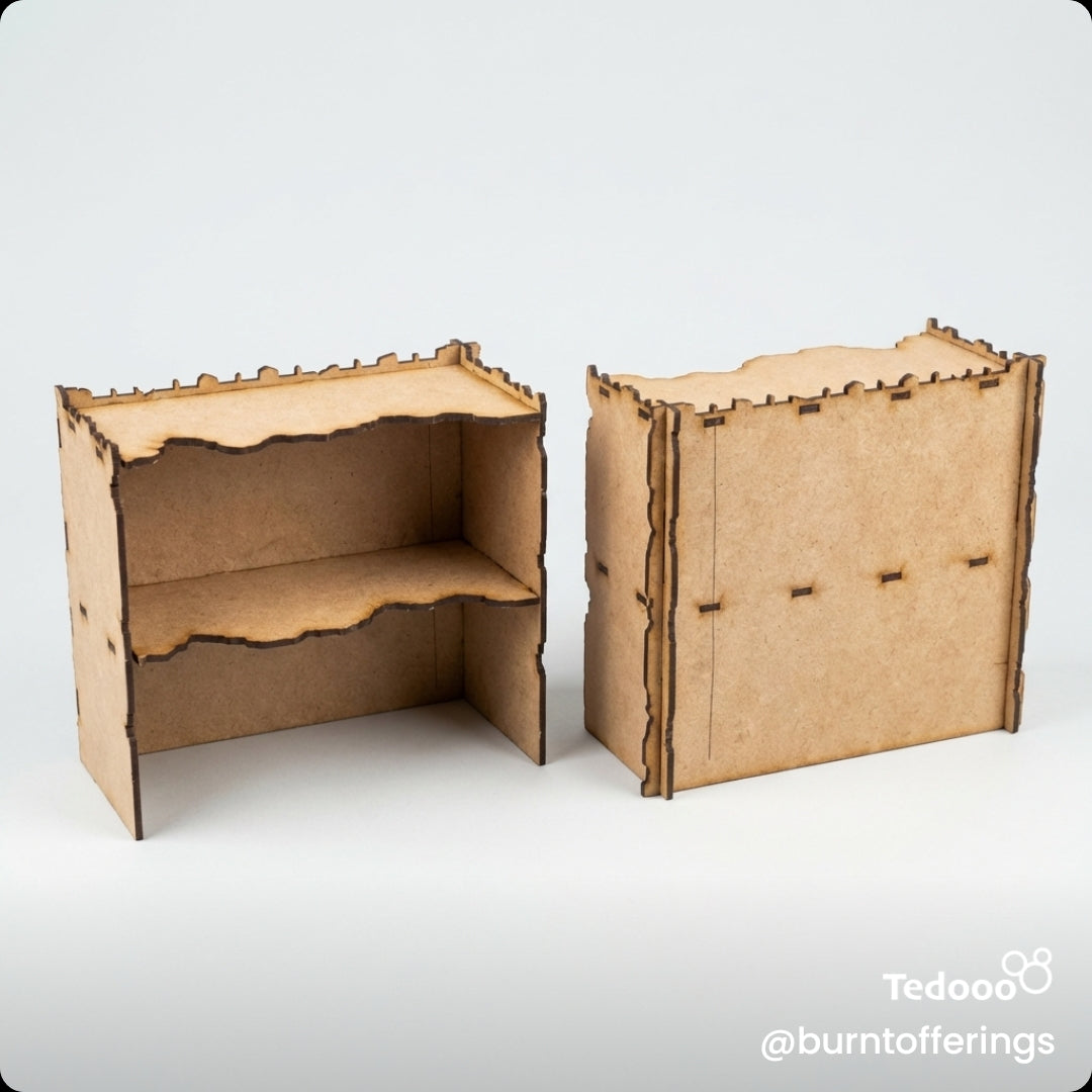 Pariah Nexus/Chapter Approved Tournament Laser Cut Terrain (set 4)