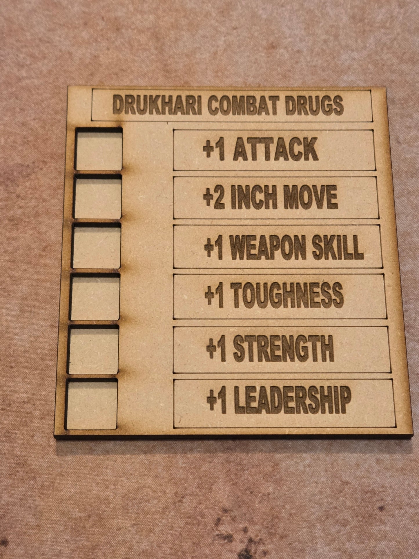 Combat Drug Tracker for 16MM Dice